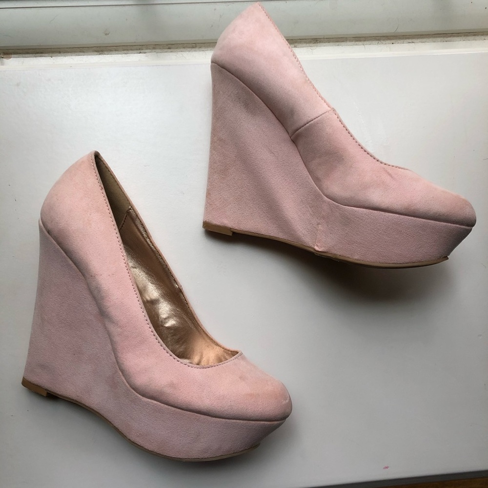 Pink Charlotte Russe platform heels
